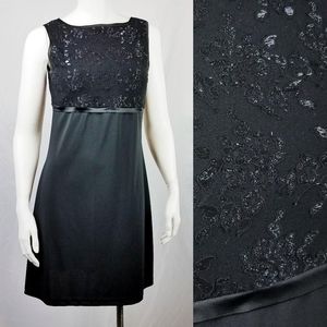 I.N. San Francisco Black Sequin Evening Mini Dress